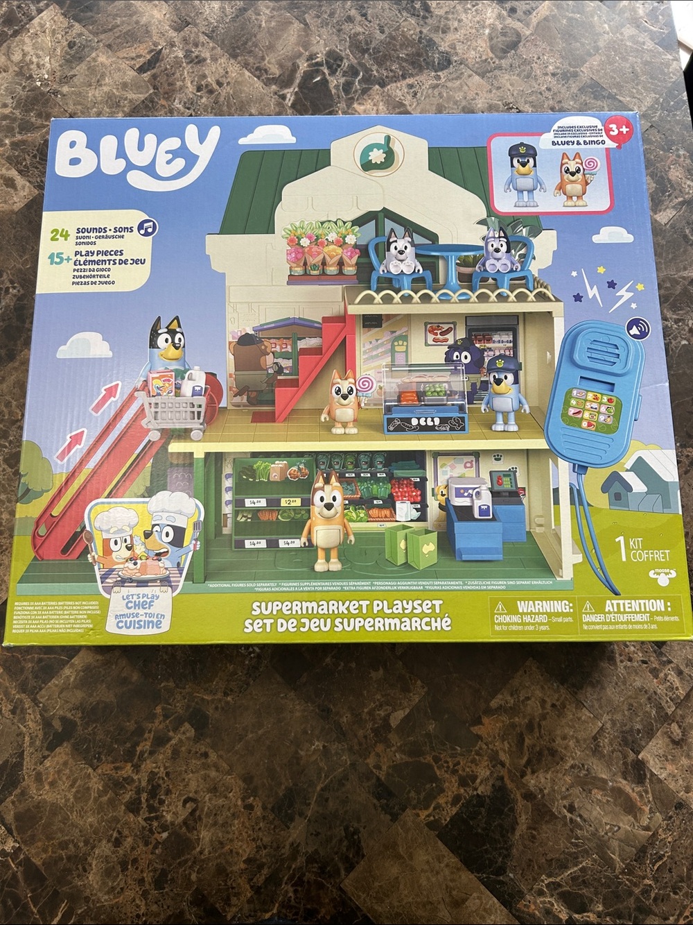BNIB 🆕 Bluey Supermarket Playset - > 40 cm tall / Exclusive Figurines
